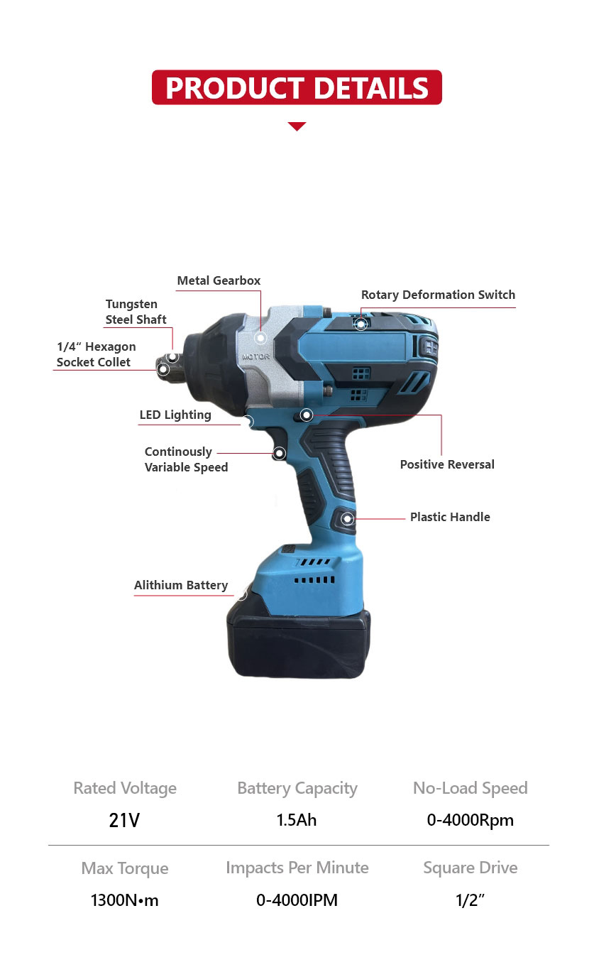 Brushless Electric Impact Wrench