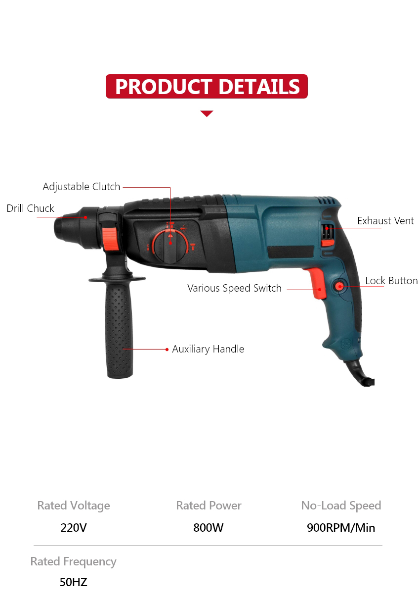Corded Rotary Hammer Drill