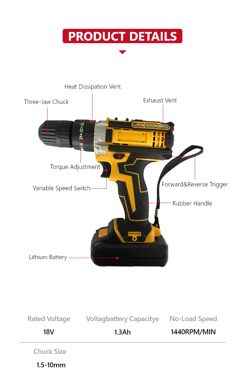 18V Lithium Drill