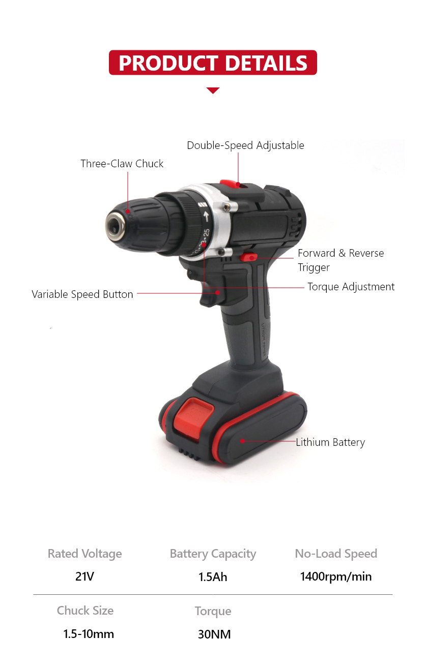 21V Cordless Drill 083