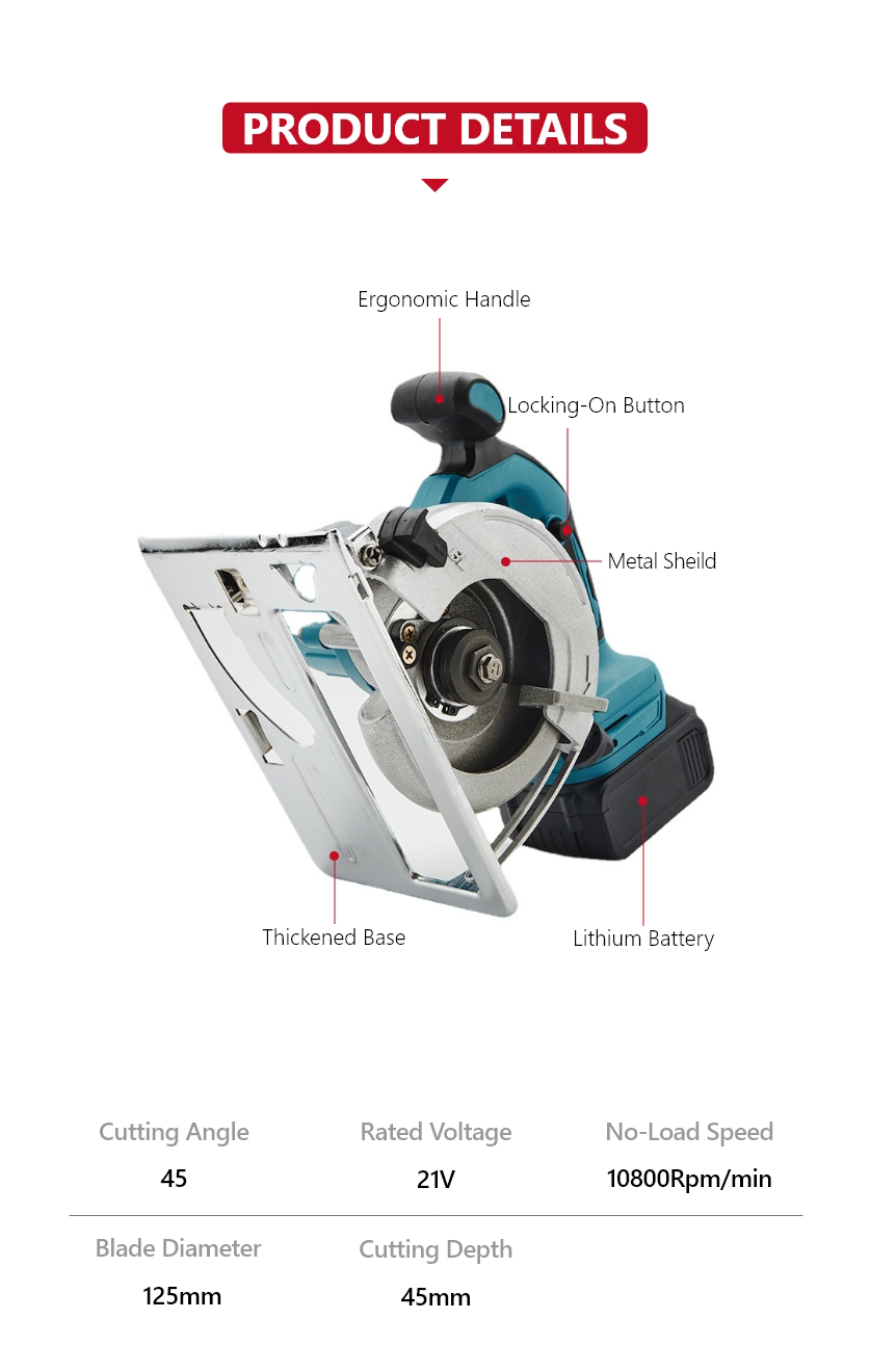 21V Lithium Circular Saw