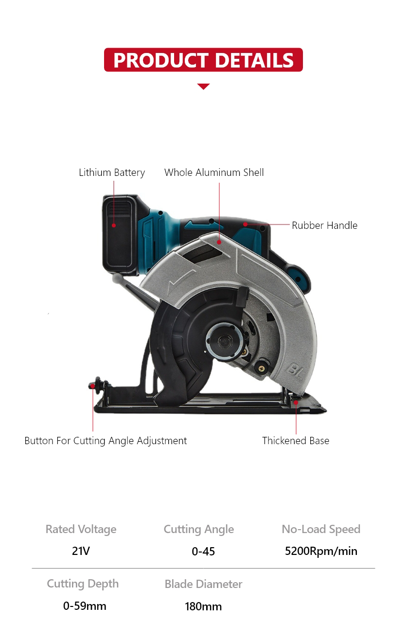 21V 7 inch Lithium Circular Saw