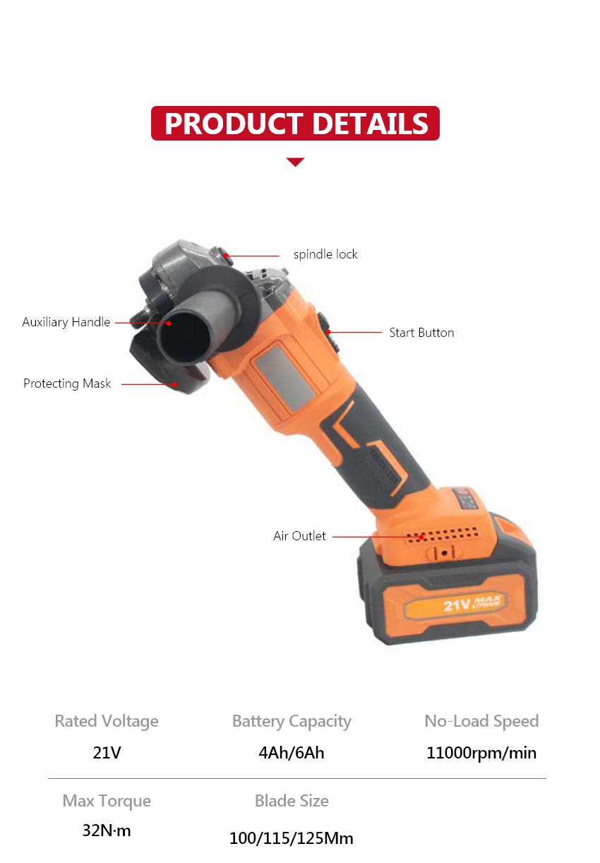 Cordless Angle Grinder