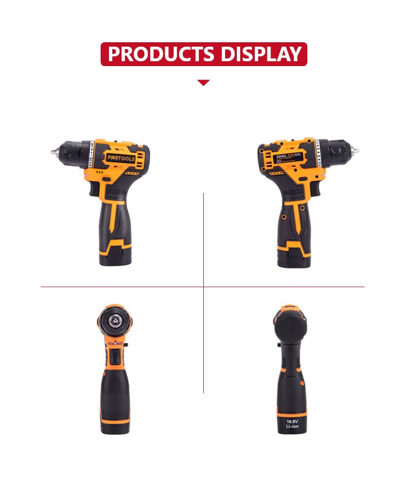 16.8V 40N·m Brushless Lithium Electric Drill