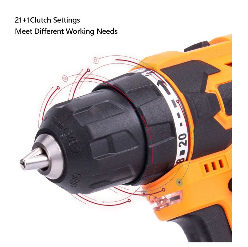 16.8V 40N·m Brushless Lithium Electric Drill