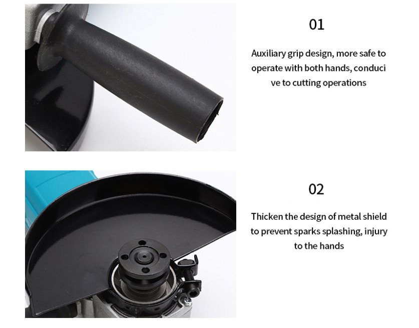 180mm 1500W electric angle grinder