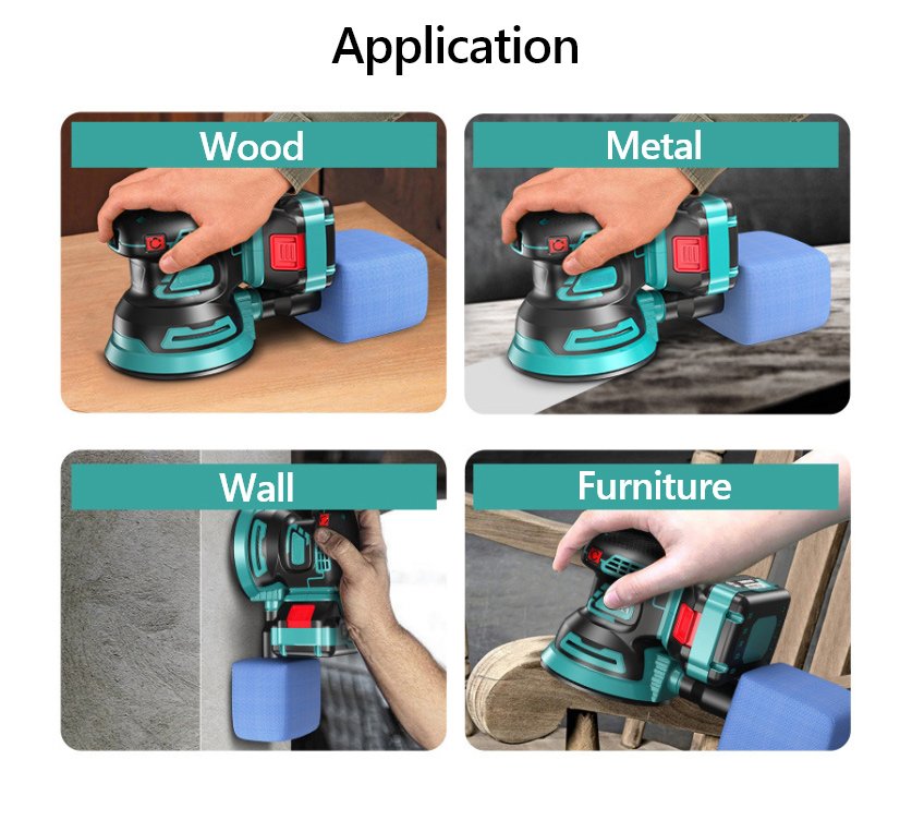 18V 125mm cordless sander