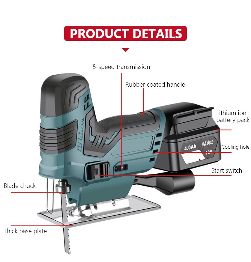 12V Cordless Jig Saw