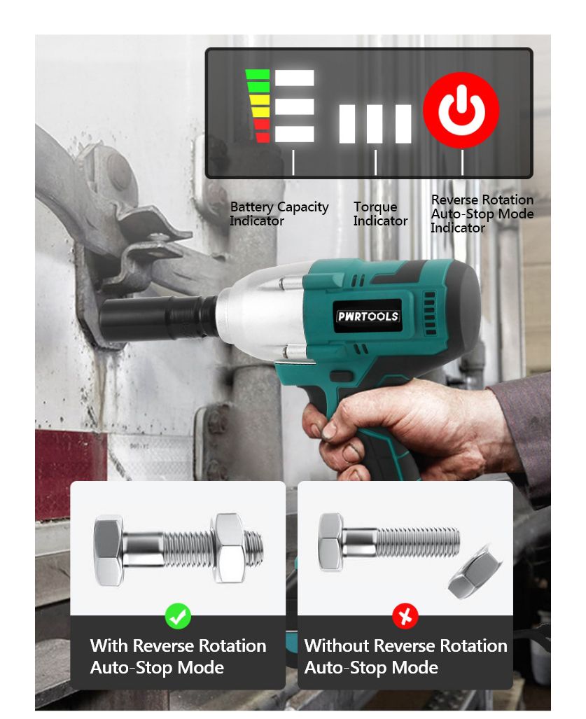 21V 550N·m cordless impact wrench