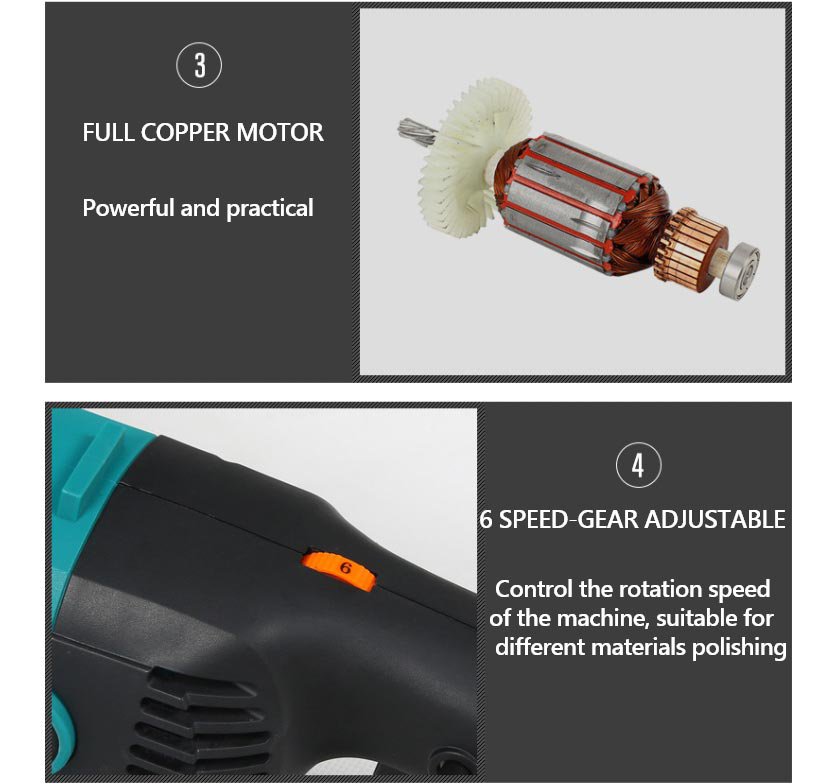 180mm 1000W Corded polishing machine