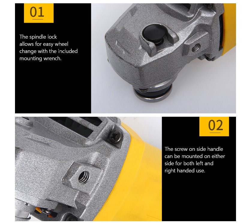 100mm 1100W corded angle grinder