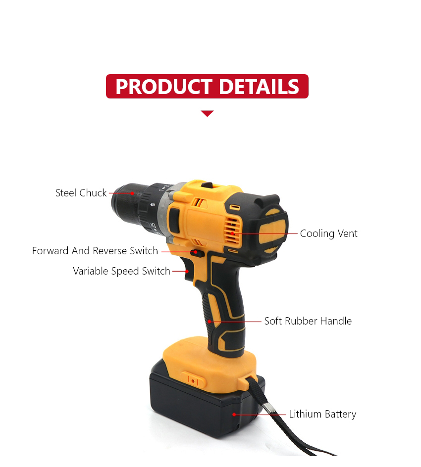 21V 90N·m Cordless Impact Drill