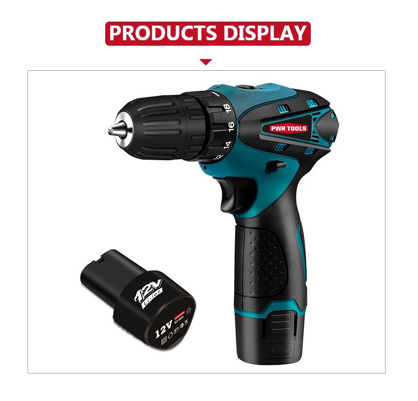 12V 25N·m Lithium Electric Drill