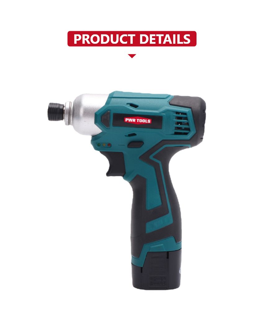 12V 90N·m Lithium Impact Driver
