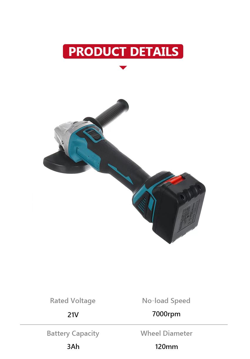 125mm Lithium Electric Angle Grinder