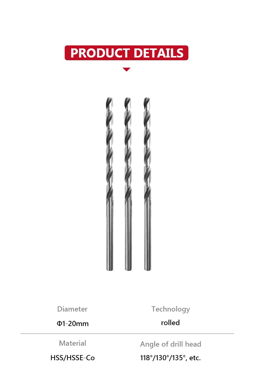Extra Long Series Twist Drills Φ1-20MM