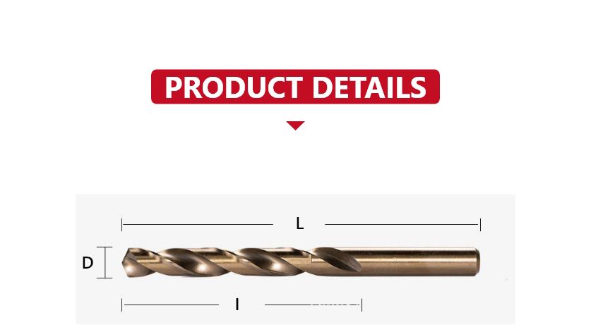 Co-containing Straight Shank Twist Drill