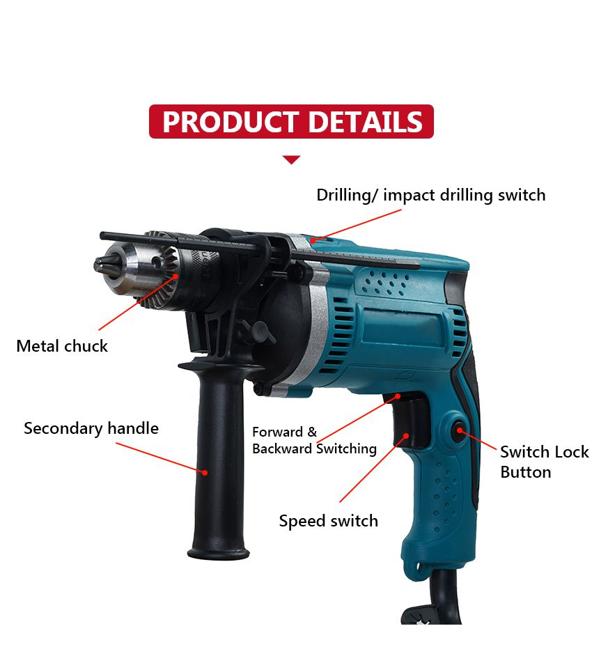 110V/220V 800W Impact Drill