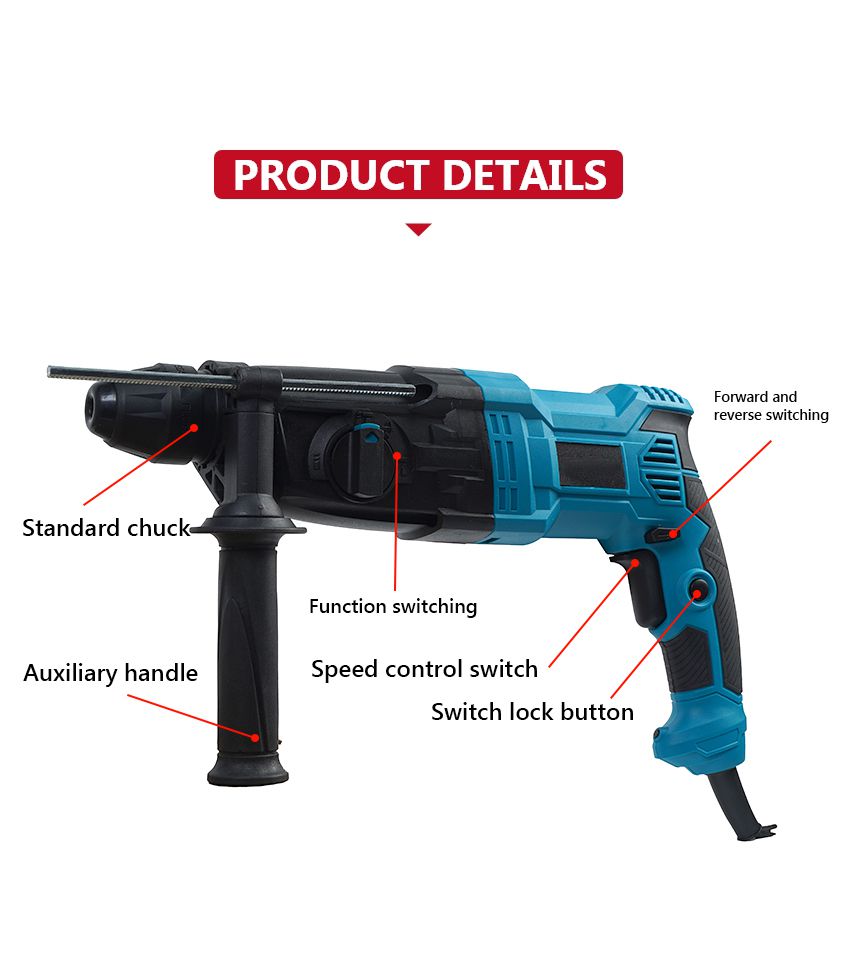 110V/220V 800W Hammer Drill