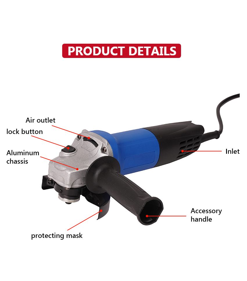 110V/220V 900W Angle Grinder