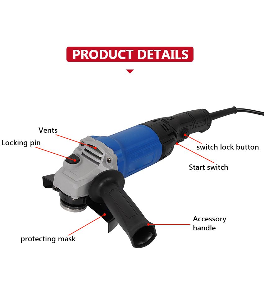 220V 1200W Angle Grinder