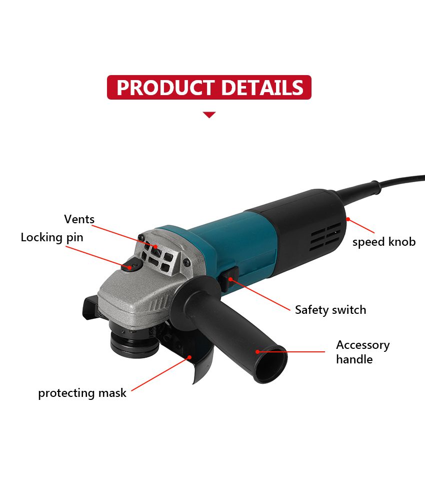220V 880W Angle Grinder