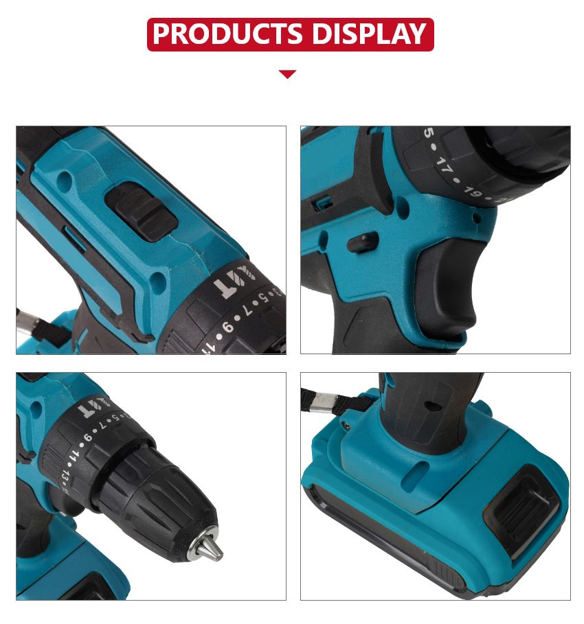21V 25N•m Brush Cordless Impact Drill