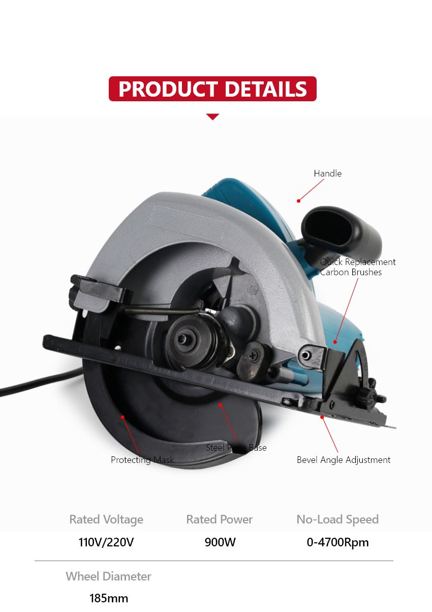 900W 110V/220V  Circular Saw