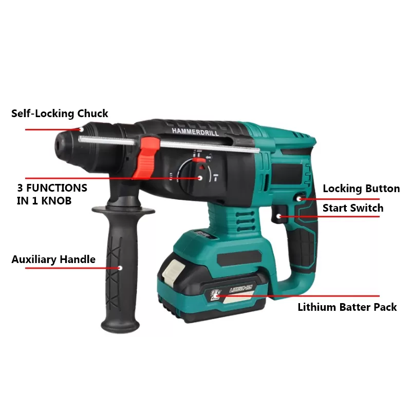 Cordless Li-Ion Rotary Hammer