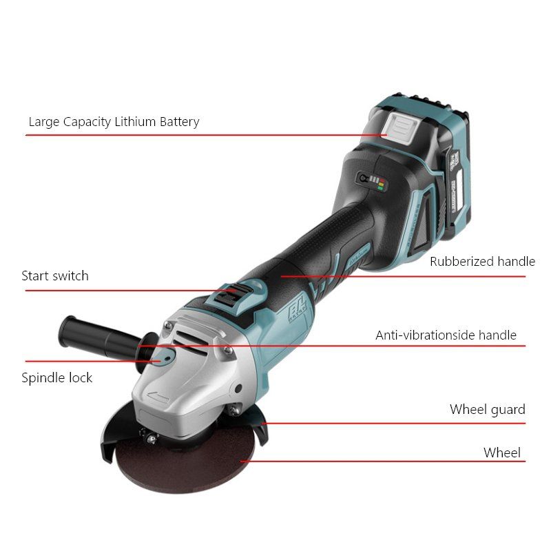 18V 100mm Cordless Angle Grinder