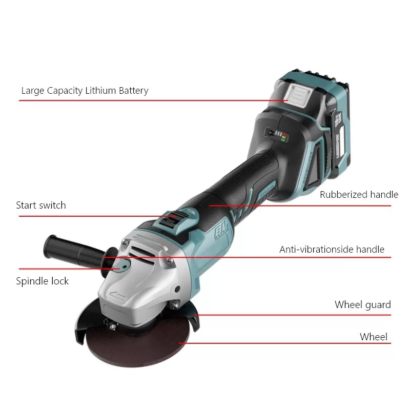 18V 100mm Cordless Angle Grinder