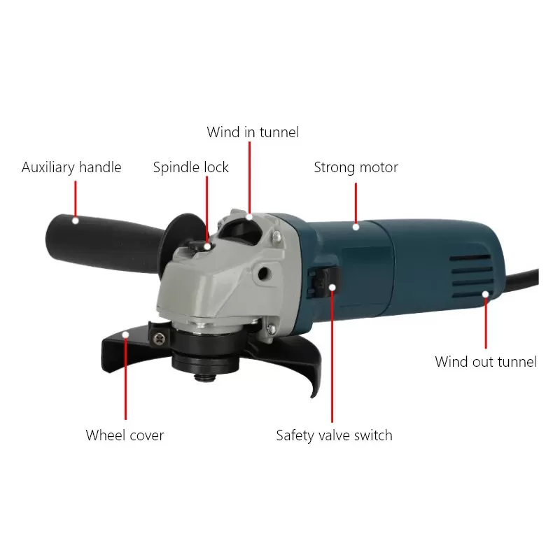100mm 560W Corded Angle Grinder