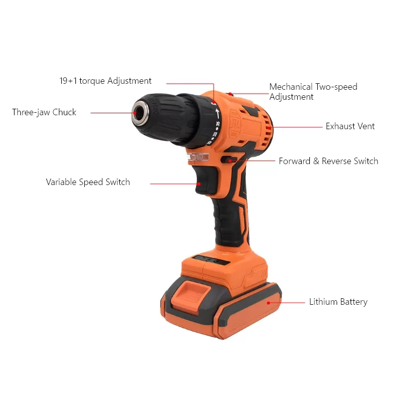 21V 45N·m Cordless Drill