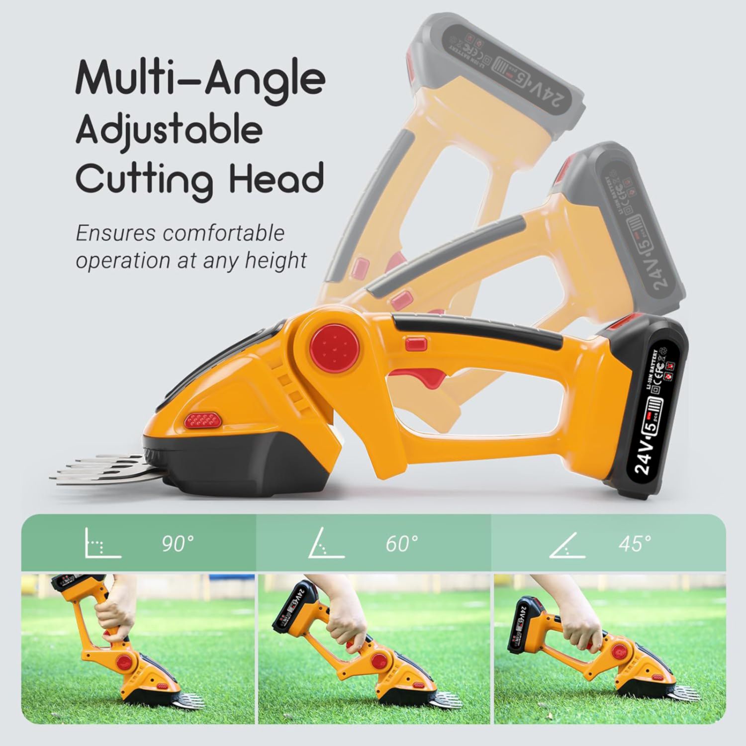 21V Home Handheld Hedge Trimmer