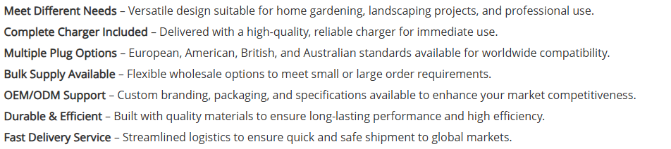 21V Home Handheld Hedge Trimmer
